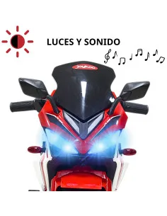 Moto Montable Eléctrica Deportiva 2 Ruedas para Niños Luz Bluetooth Dos Baterias 6V con Cargador Soporta Hasta 30kg Joykoo - 1 2