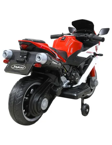 Moto Montable Eléctrica Deportiva 2 Ruedas para Niños Luz Bluetooth Dos Baterias 6V con Cargador Soporta Hasta 30kg | Joykoo Tienda Oficial