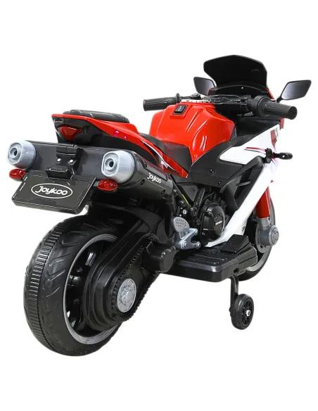 Moto Montable Eléctrica Deportiva 2 Ruedas para Niños Luz Bluetooth Dos Baterias 6V con Cargador Soporta Hasta 30kg | Joykoo Tienda Oficial