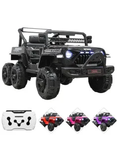 Camioneta Montable Eléctrica 4x4 para Niños Bluetooth Control Remoto Luces Led Batería 12V Soporta hasta 30 kg Joykoo - 9