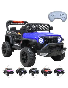 Camioneta Montable Eléctrica para Niños Luces y Bluetooth Música Control Remoto Doble Motor Modo Mecedora y Batería 12V Joykoo -