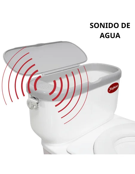 Baño Entrenador para Niños con Sonido de Agua Asiento Acolchado Antideslizante Soporte para Papel Higiénico | Joykoo Tienda Oficial