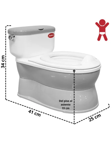 Baño Entrenador para Niños con Sonido de Agua Asiento Acolchado Antideslizante Soporte para Papel Higiénico | Joykoo Tienda Oficial