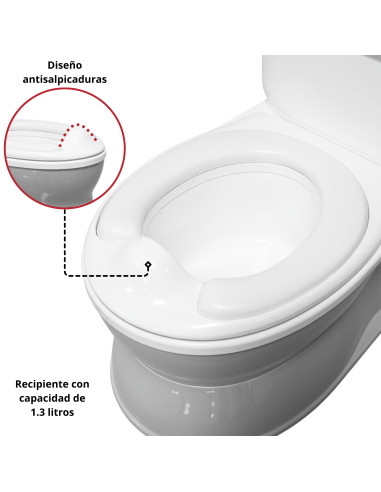 Baño Entrenador para Niños con Sonido de Agua Asiento Acolchado Antideslizante Soporte para Papel Higiénico | Joykoo Tienda Oficial