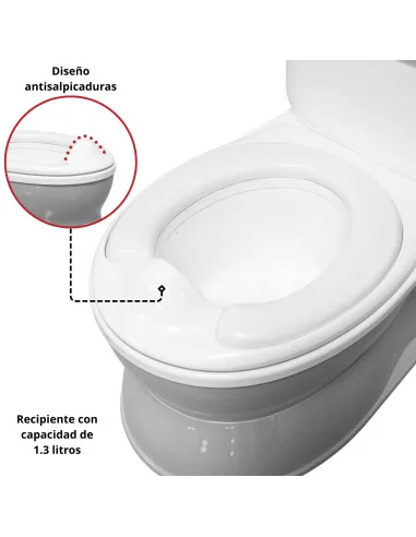 Baño Entrenador para Niños con Sonido de Agua Asiento Acolchado Antideslizante Soporte para Papel Higiénico | Joykoo Tienda Oficial