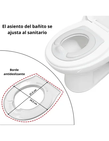 Baño Entrenador para Niños con Sonido de Agua Asiento Acolchado Antideslizante Soporte para Papel Higiénico | Joykoo Tienda Oficial