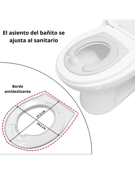 Baño Entrenador para Niños con Sonido de Agua Asiento Acolchado Antideslizante Soporte para Papel Higiénico | Joykoo Tienda Oficial