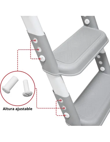 Baño Entrenador Infantil con Escalera Asiento Acolchado Antideslizante Plegable y Ajustable para Sanitario Común | Joykoo Tienda Oficial