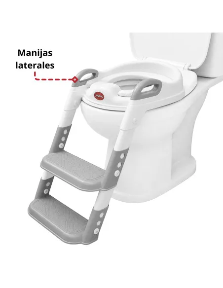 Baño Entrenador Infantil con Escalera Asiento Acolchado Antideslizante Plegable y Ajustable para Sanitario Común | Joykoo Tienda Oficial