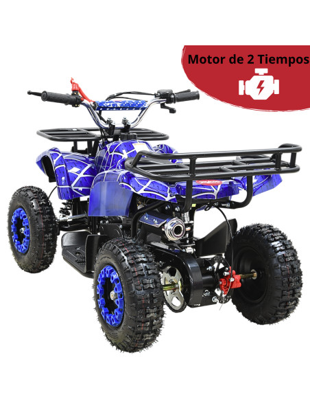 Cuatrimoto a Gasolina 49cc 2T Suspensión de Resorte Arranque Manual Freno de Disco Carga Máx 50 kg Hasta 40 km/h | Joykoo Tienda Oficial
