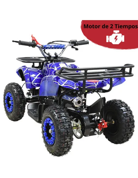 Cuatrimoto a Gasolina 49cc 2T Suspensión de Resorte Arranque Manual Freno de Disco Carga Máx 50 kg Hasta 40 km/h | Joykoo Tienda Oficial
