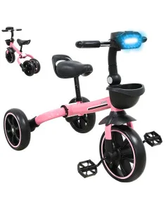 Triciclo 3 en 1 Plegable para Niños Convertible a Bicicleta y Balance Bike Luz Sonido Apto a partir de 2 Años o Hasta 25 kg Joyk 2