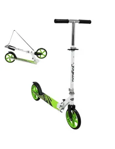 Scooter para Niños Altura Ajustable Ruedas de Goma Freno Trasero Plegable con Correa Apto a partir de 115 cm Soporta hasta 50 kg