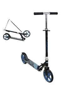 Scooter para Niños Altura Ajustable Ruedas de Goma Freno Trasero Plegable con Correa Apto a partir de 115 cm Soporta hasta 50 kg 2