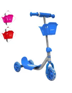 Scooter para Niños con Canastilla Tres Ruedas de Goma Manubrio Ajustable de 60 a 72 cm Soporta hasta 25 kg Joykoo - 11