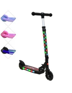 Scooter Patín del Diablo para Niños con Luces Plegable Altura Ajustable Antideslizante Freno 3 a 8 Años Joykoo - 1 2