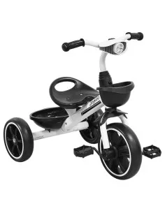 Triciclo para Niños con Luz y Sonido Ruedas EVA Soft Canastas Delantera y Trasera Soporta 25 kg 2+ Años Joykoo - 7