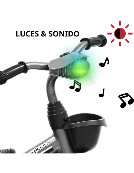 Triciclo para Niños con Luz y Sonido Ruedas EVA Soft Canastas Delantera y Trasera Soporta 25 kg 2+ Años | Joykoo Tienda Oficial