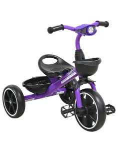 Triciclo para Niños con Luz y Sonido Ruedas EVA Soft Canastas Delantera y Trasera Soporta 25 kg 2+ Años Joykoo - 19
