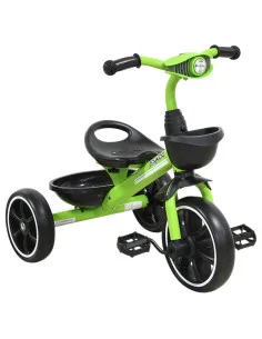 Triciclo para Niños con Luz y Sonido Ruedas EVA Soft Canastas Delantera y Trasera Soporta 25 kg 2+ Años Joykoo - 31