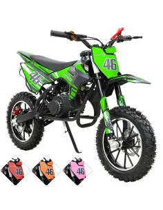 Mini Moto Cross a Gasolina 49cc 2 Tiempos para Niños a partir de 10 Años Frenos de Disco Todoterreno 35 km/h Joykoo - 22