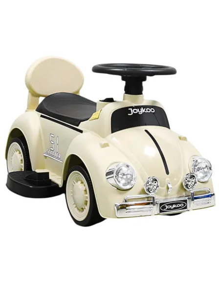 Montable Eléctrico para Niños 6v con Bastón Ajustable Luces Música Seguro Anticaídas Hasta 15 kg | Joykoo Tienda Oficial