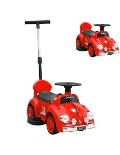 Montable Eléctrico para Niños 6v con Bastón Ajustable Luces Música Seguro Anticaídas Hasta 15 kg Joykoo - 25