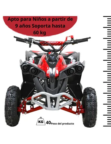 Cuatrimoto Montable ATV para Niños Motor a Gasolina 49cc Soporta Hasta 60kg Todo Terreno Frenos de Disco Suspensión 40km/h | Joykoo Tienda Oficial