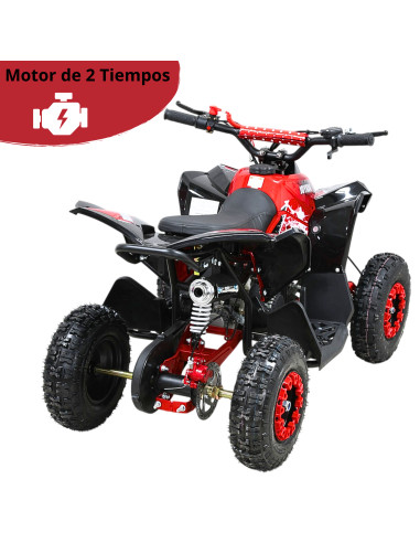 Cuatrimoto Montable ATV para Niños Motor a Gasolina 49cc Soporta Hasta 60kg Todo Terreno Frenos de Disco Suspensión 40km/h | Joykoo Tienda Oficial