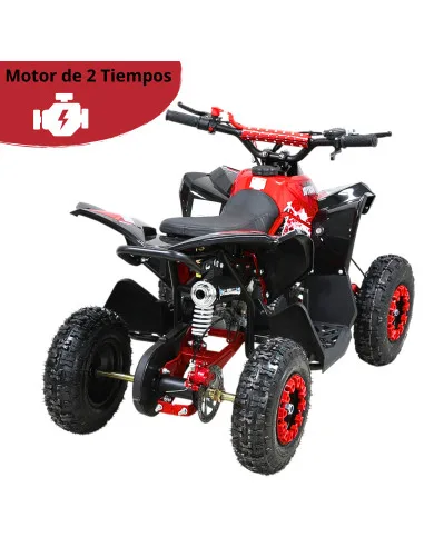 Cuatrimoto Montable ATV para Niños Motor a Gasolina 49cc Soporta Hasta 60kg Todo Terreno Frenos de Disco Suspensión 40km/h | Joykoo Tienda Oficial