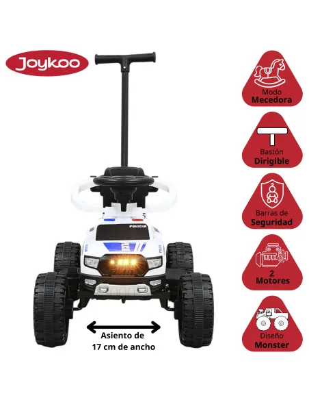 Montable Eléctrico Monster para Niños con Control Remoto Luces y Sonido Batería 12v Apto de 1 a 4 Años Soporta hasta 25 kg | Joykoo Tienda Oficial