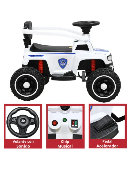 Montable Eléctrico Monster para Niños con Control Remoto Luces y Sonido Batería 12v Apto de 1 a 4 Años Soporta hasta 25 kg | Joykoo Tienda Oficial