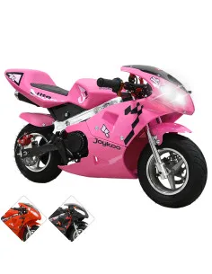 MINI Moto Deportiva de Gasolina 49cc para Niños Motor 2 Tiempos Arranque Manual Frenos de Disco Soporta hasta 40 kg Joykoo - 15