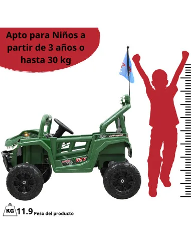 Montable Eléctrico para Niños Dinosaurio con Control Remoto Luces Bluetooth Música Batería 12v Hasta 30 kg | Joykoo Tienda Oficial