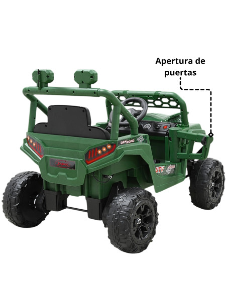 Montable Eléctrico para Niños Dinosaurio con Control Remoto Luces Bluetooth Música Batería 12v Hasta 30 kg | Joykoo Tienda Oficial