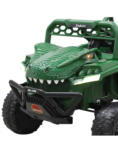 Montable Eléctrico para Niños Dinosaurio con Control Remoto Luces Bluetooth Música Batería 12v Hasta 30 kg | Joykoo Tienda Oficial