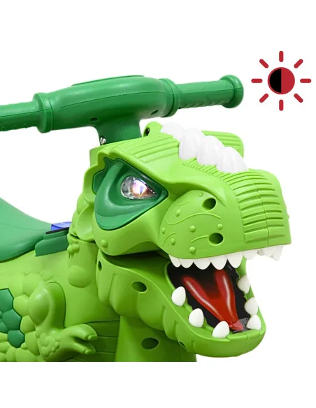 Montable Eléctrico para Niños Dinosaurio con Luz Música Pedal Acelerador Batería 6V Apto desde 3 Años hasta 25 kg | Joykoo Tienda Oficial