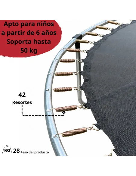 Trampolín Brincolín de 8 Pies Para Niños Postes Acolchados de Acero Galvanizado Soporta hasta 50 kg | Joykoo Tienda Oficial