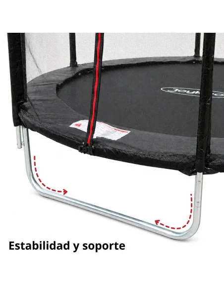 Trampolín Brincolín de 8 Pies Para Niños Postes Acolchados de Acero Galvanizado Soporta hasta 50 kg | Joykoo Tienda Oficial