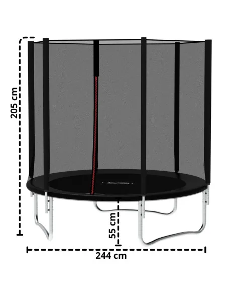 Trampolín Brincolín de 8 Pies Para Niños Postes Acolchados de Acero Galvanizado Soporta hasta 50 kg | Joykoo Tienda Oficial