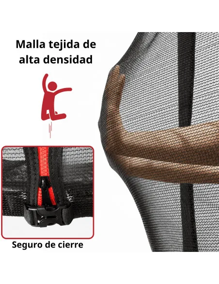 Trampolín Brincolín de 8 Pies Para Niños Postes Acolchados de Acero Galvanizado Soporta hasta 50 kg | Joykoo Tienda Oficial
