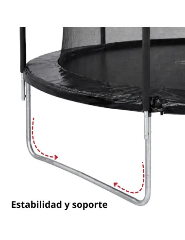 Trampolín Brincolín de 10 Pies Para Niños Postes Acolchados de Acero Galvanizado Soporta hasta 120 kg | Joykoo Tienda Oficial