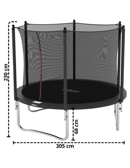Trampolín Brincolín de 10 Pies Para Niños Postes Acolchados de Acero Galvanizado Soporta hasta 120 kg | Joykoo Tienda Oficial