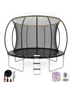 Trampolín Brincolín de 12 Pies Para Niños Luz y Agua Tubos de Acero Galvanizado Soporta hasta 180 kg Joykoo - 1