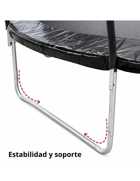 Trampolín Brincolín de 12 Pies Para Niños Luz y Agua Tubos de Acero Galvanizado Soporta hasta 180 kg | Joykoo Tienda Oficial