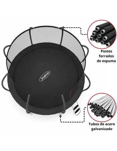 Trampolín Brincolín de 12 Pies Para Niños Luz y Agua Tubos de Acero Galvanizado Soporta hasta 180 kg | Joykoo Tienda Oficial