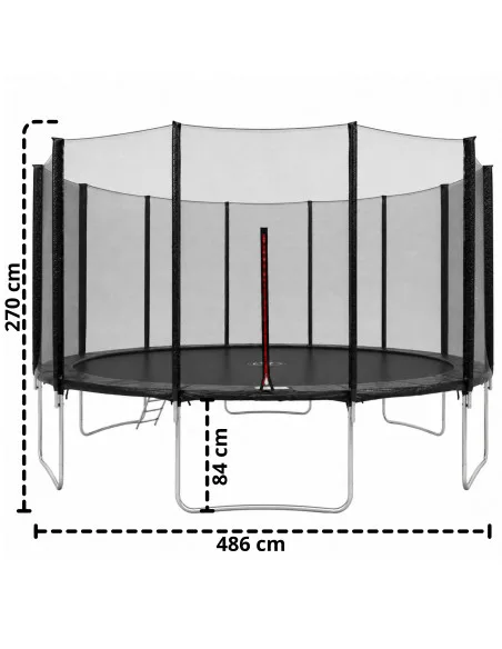 Trampolín Brincolín de 16 Pies Para Niños Luz y Agua Tubos de Acero Galvanizado Soporta hasta 190 kg | Joykoo Tienda Oficial