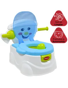 Baño Entrenador para Niños con Porta Rollo de Papel Recipiente de 1.6 L Sistema Anti Salpicaduras Joykoo - 1 2