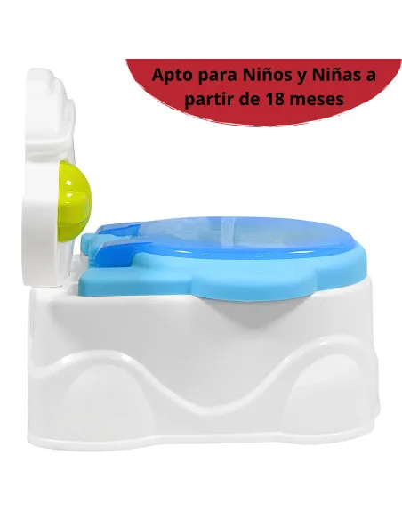 Baño Entrenador para Niños con Porta Rollo de Papel Recipiente de 1.6 L Sistema Anti Salpicaduras | Joykoo Tienda Oficial