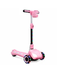 Scooter Eléctrico para Niños con Luces LED Plegable Altura Ajustable Batería de Litio 21.6V Soporta 50 kg Joykoo - 1